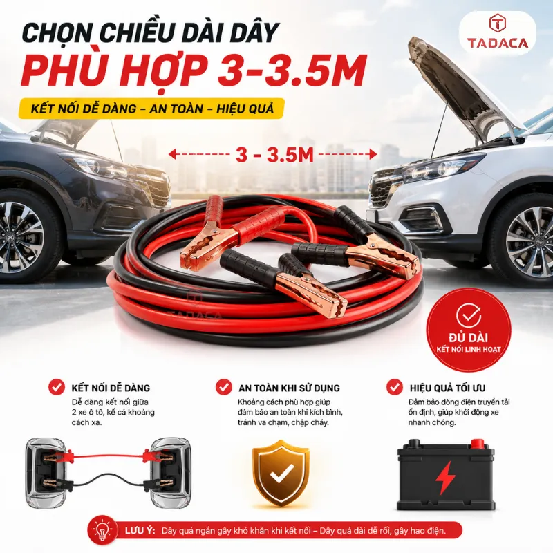 Chọn Chiều Dài Dây Phù Hợp