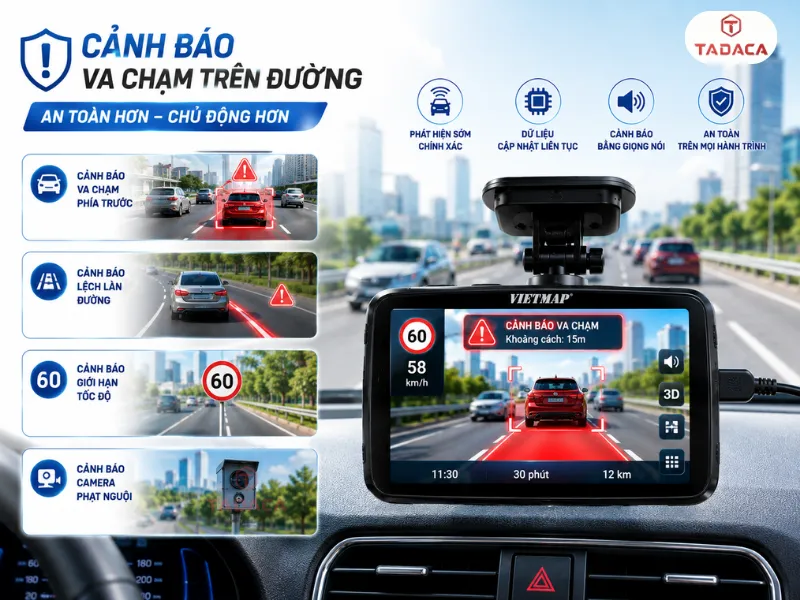 Cảnh báo va chạm và cảnh báo lệch làn đường