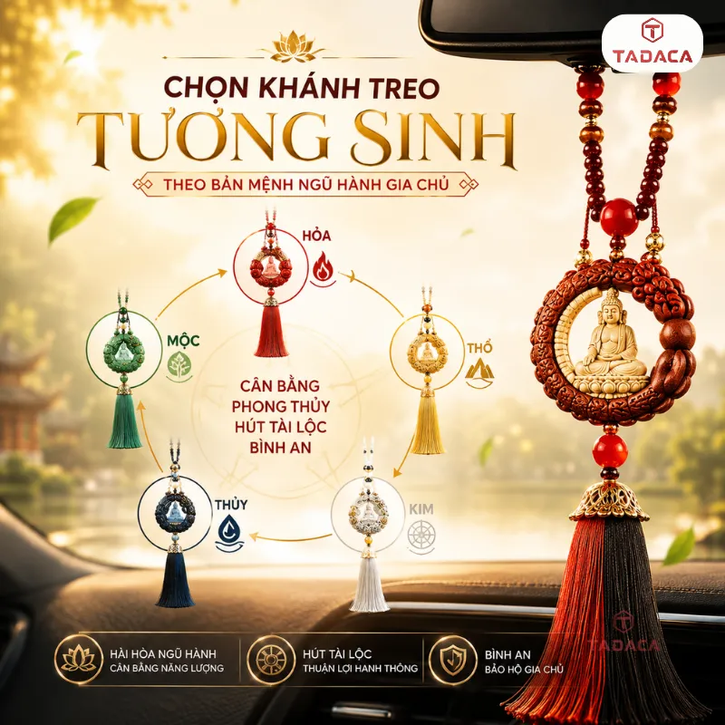 Chọn Khánh Treo Tương Sinh Theo Bản Mệnh Ngũ Hành Gia Chủ