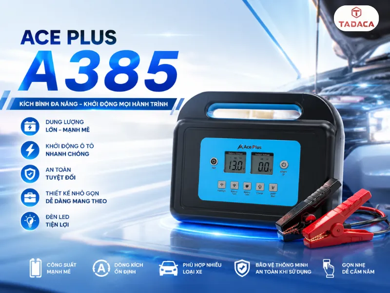 Kích Bình ACE Plus A385 Công Suất Cao Cho SUV
