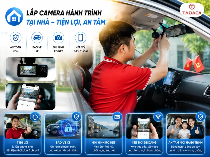tự lắp camera hành trình tại nhà