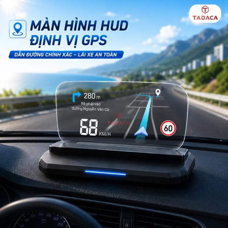 màn hình HUD định vị GPS