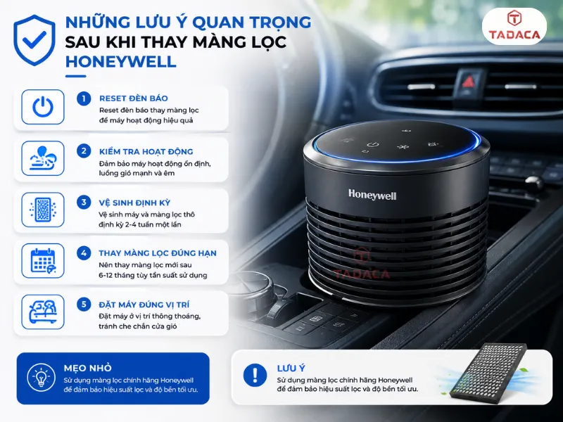 Những lưu ý quan trọng sau khi thay màng lọc Honeywell