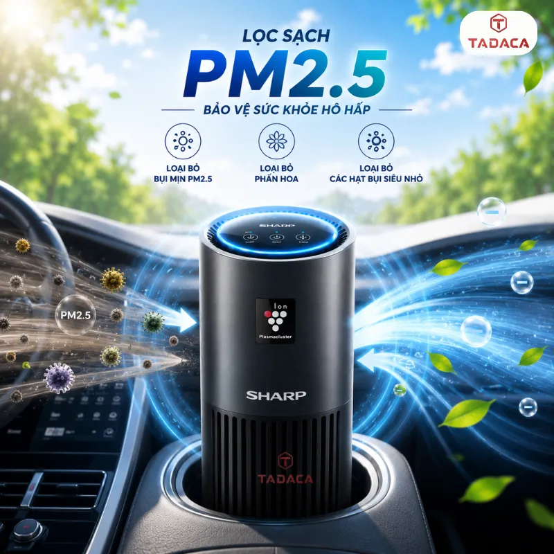 Lọc bụi mịn PM2.5, phấn hoa và các hạt bụi siêu nhỏ