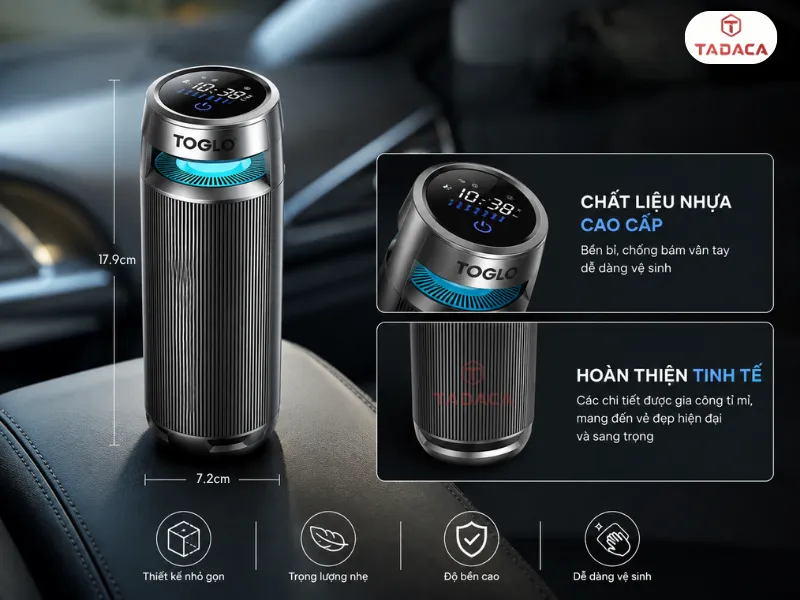 Thiết kế TG-C19 khi đặt trong khoang ô tô