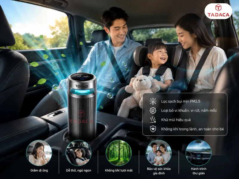 Sử dụng cho xe gia đình có trẻ nhỏ