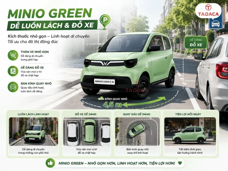 Minio Green phát huy lợi thế trong nhu cầu di chuyển đô thị
