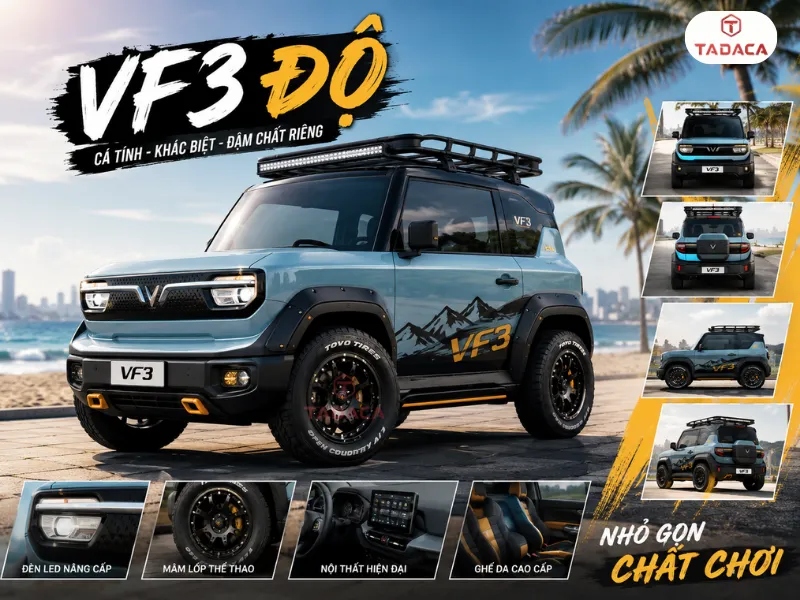 VF3 độ đang trở thành xu hướng cá nhân hóa xe hơi