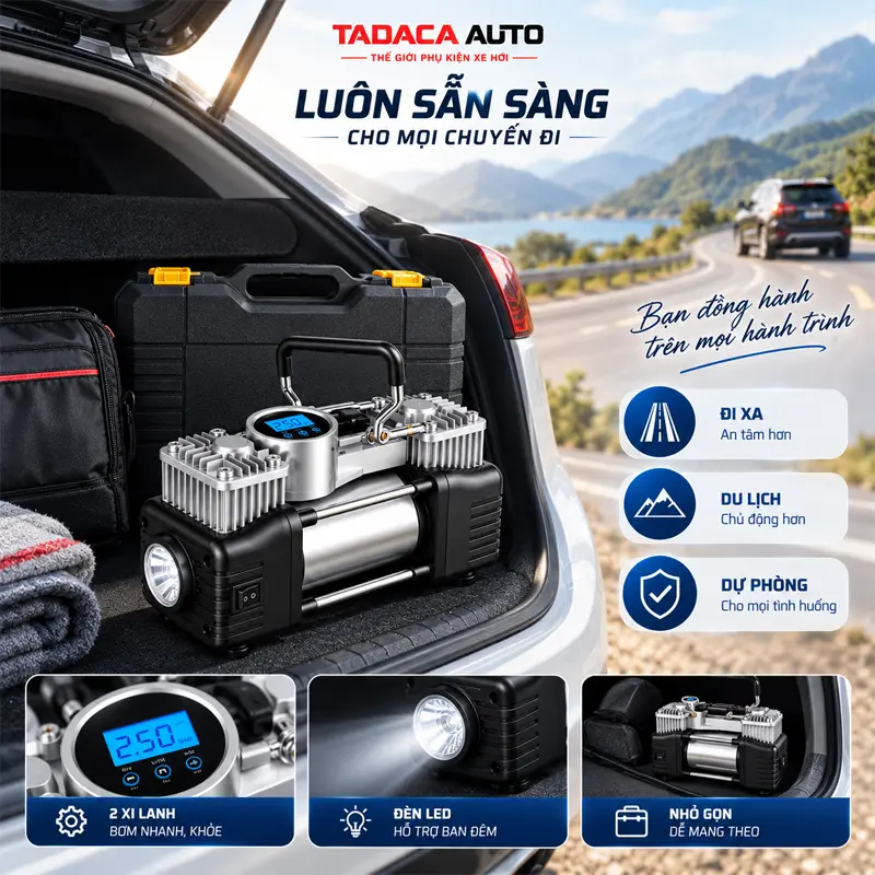 Phù hợp làm thiết bị dự phòng cho những chuyến đi dài