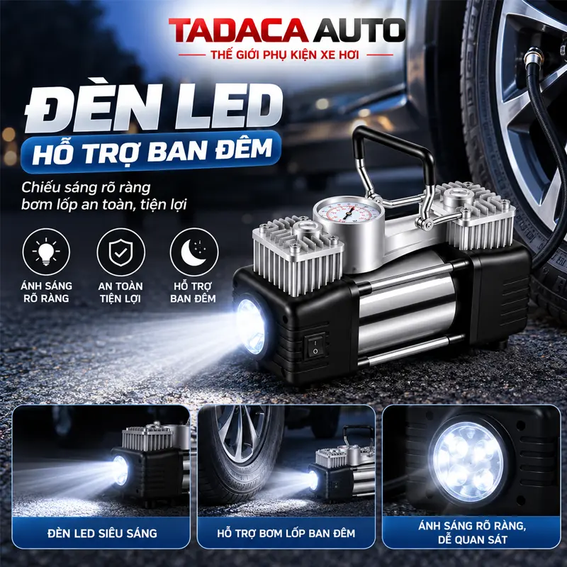 Đèn LED hỗ trợ sử dụng ban đêm và bộ phụ kiện tiện dụng
