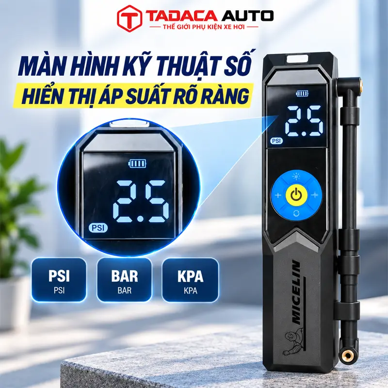 Màn hình kỹ thuật số hiển thị áp suất rõ ràng