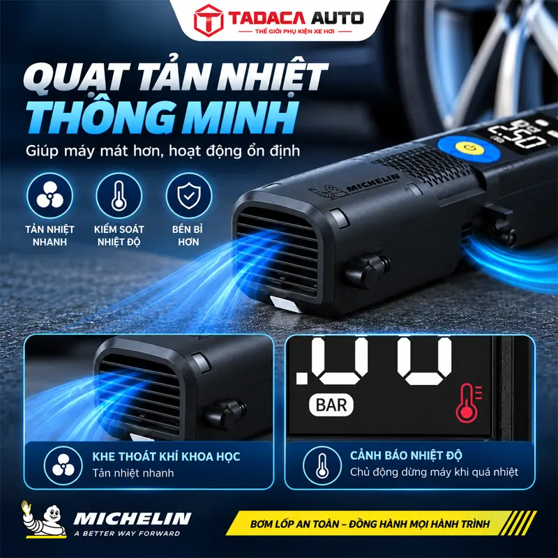 Trang bị quạt tản nhiệt thông minh, hỗ trợ kiểm soát nhiệt độ