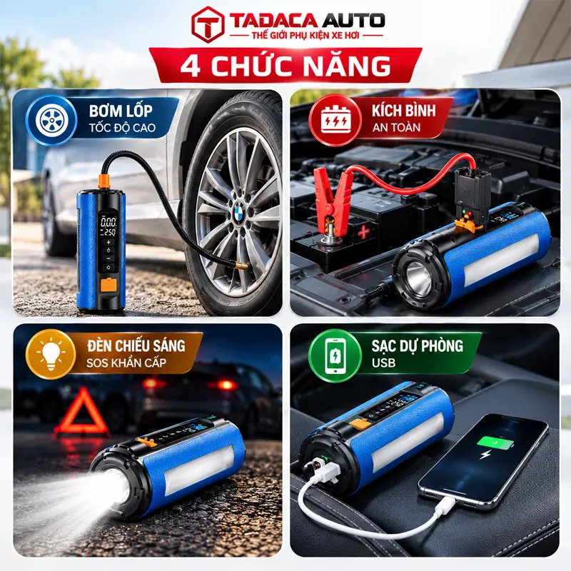 Thiết bị đa năng tích hợp nhiều chức năng 4 trong 1