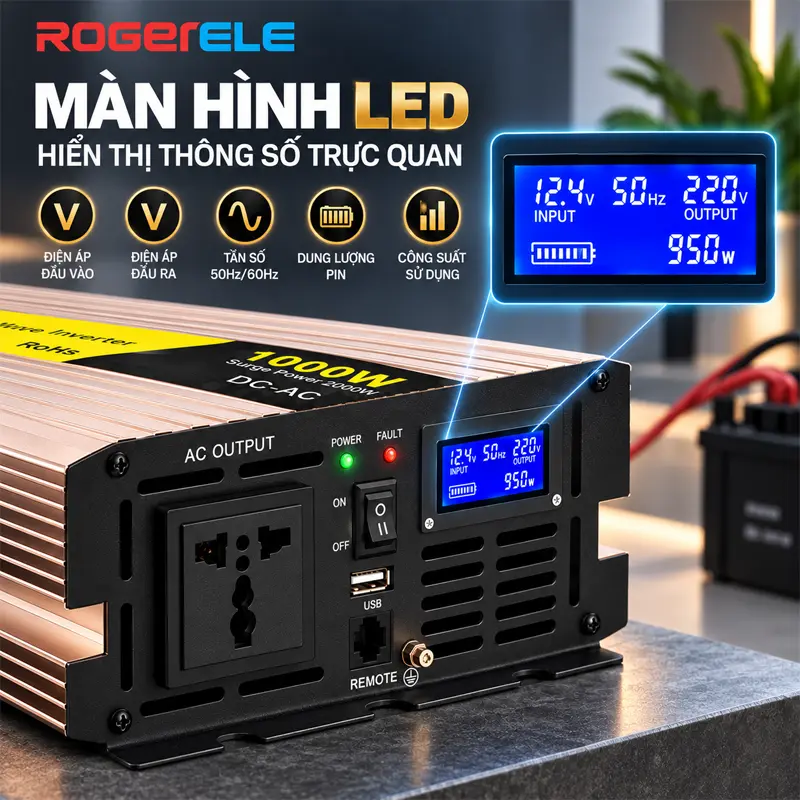 Màn hình LED hiển thị thông số trực quan  