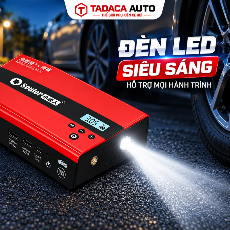 Tích hợp đèn LED và nhiều tiện ích, màn hình dễ quan sát
