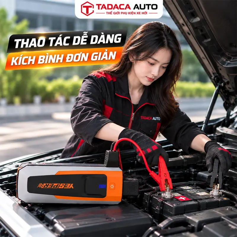Hướng dẫn sử dụng kích bình ắc quy Yesper Fast II 2160A