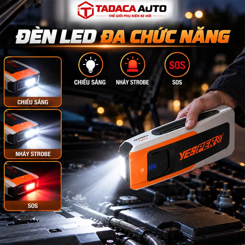 Đèn LED và SOS – hỗ trợ xử lý tình huống khi đi đêm  
