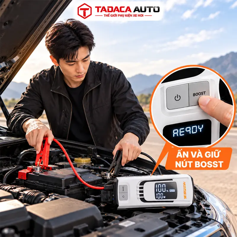 Hướng dẫn sử dụng bộ kích bình ắc quy ô tô Yesper Fast Max 