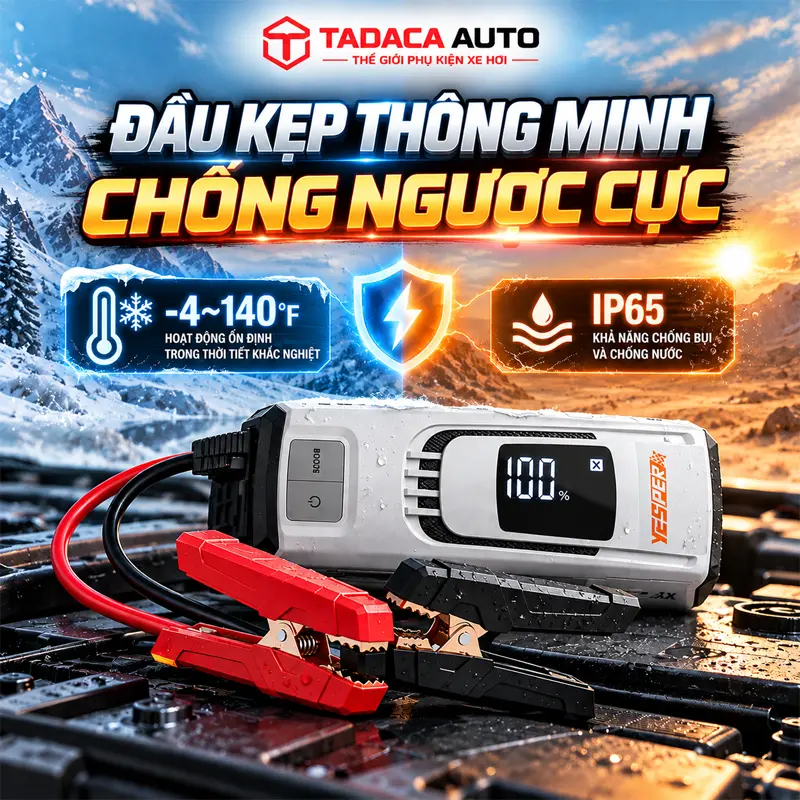 Đầu kẹp thông minh – hoạt động ở điều khiện từ -20 độ C đến 60 độ C