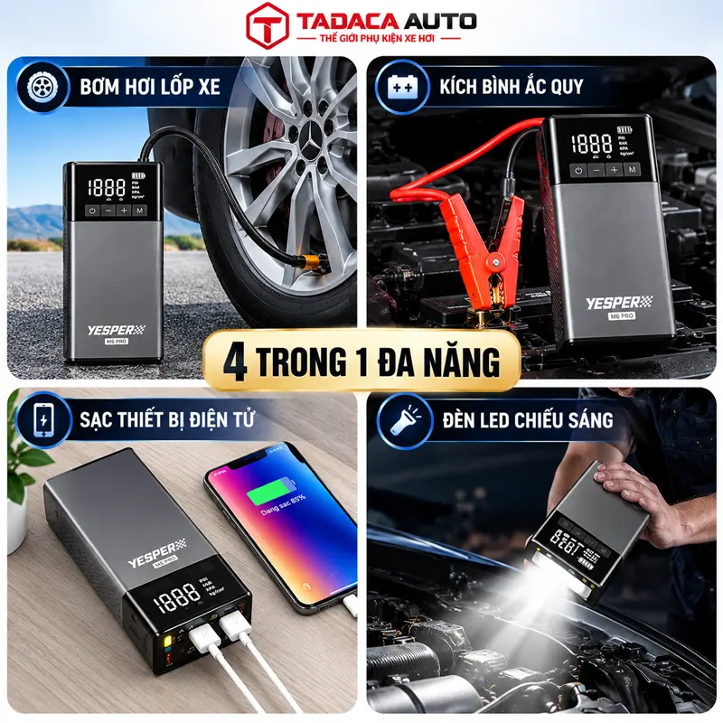 Thiết bị đa năng 4 trong 1 tích hợp nhiều chức năng trong một sản phẩm 