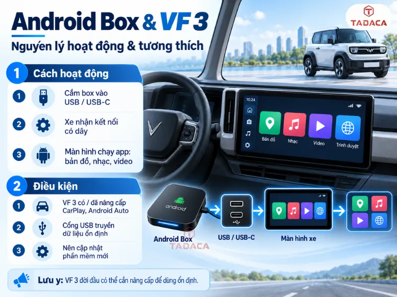 Nguyên lý hoạt động và điều kiện tương thích với VF3