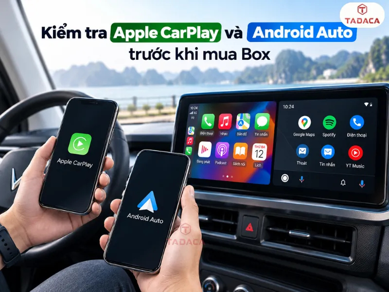 Kiểm tra Apple CarPlay và Android Auto trước khi mua Box