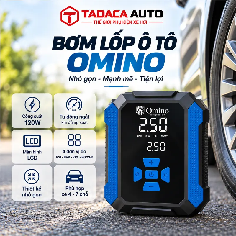 Bơm lốp ô tô Omino