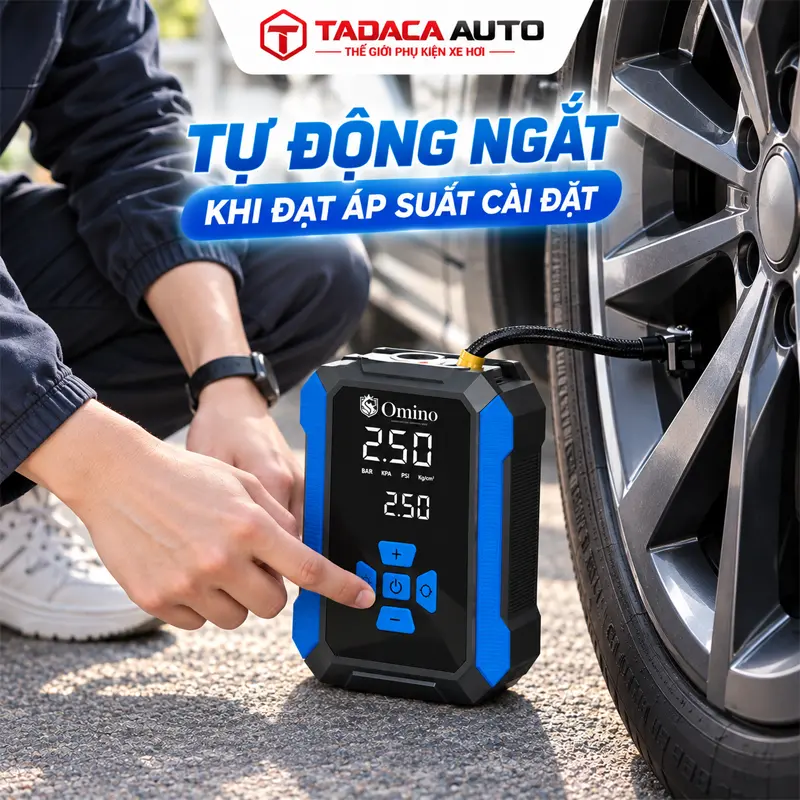 Tự động ngắt khi đạt áp suất cài đặt
