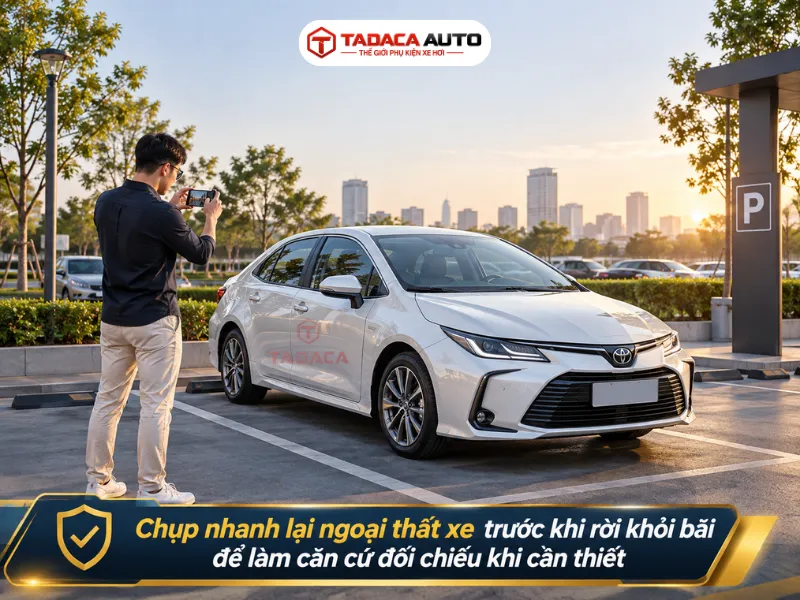 Kiểm tra tình trạng xe trước khi gửi
