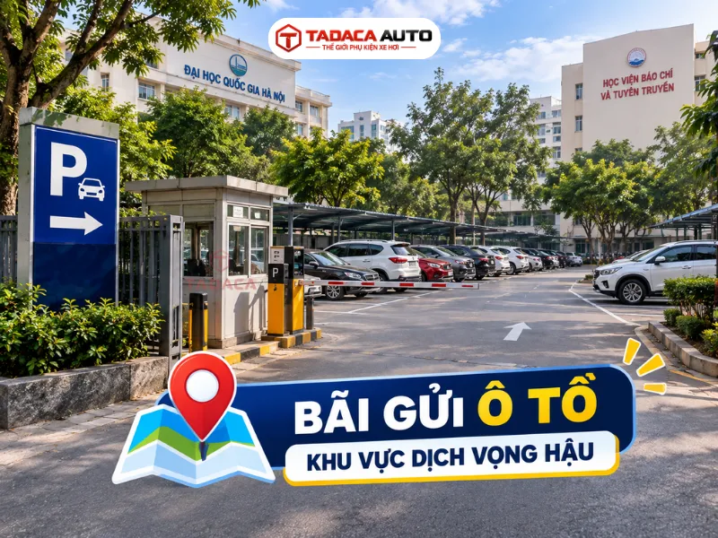 Bãi gửi ô tô khu vực Dịch Vọng Hậu