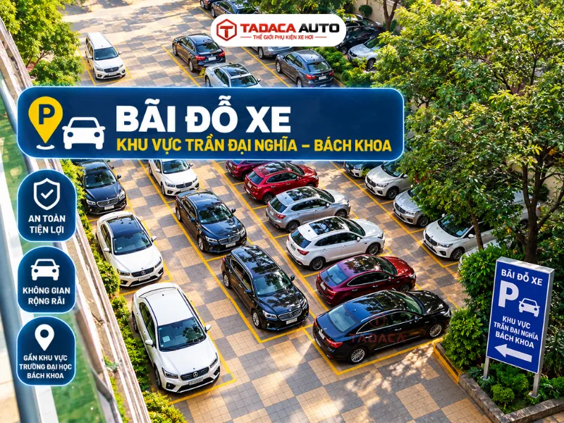 Bãi đỗ xe Trần Đại Nghĩa giáp Bách Khoa