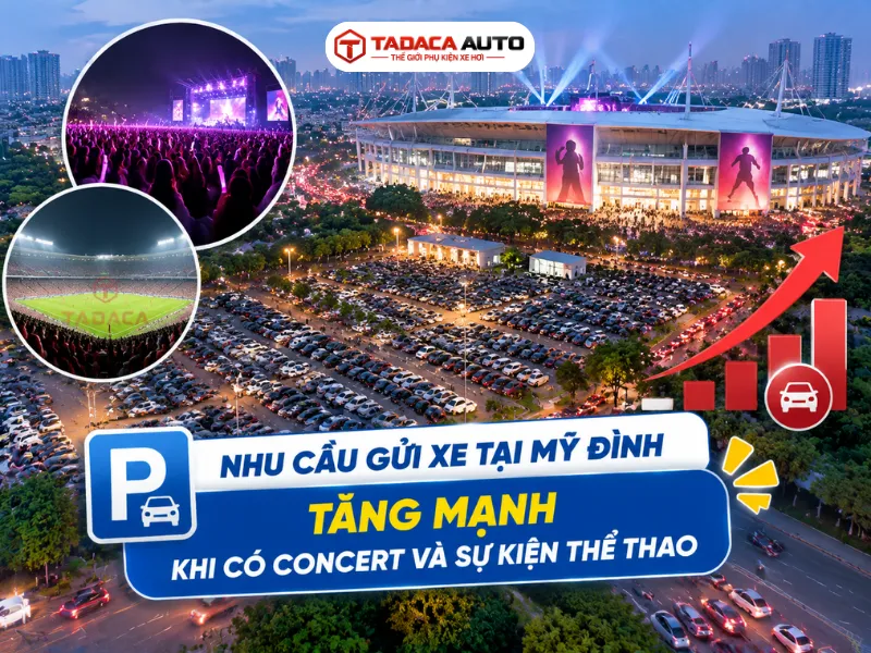 Nhu cầu gửi xe tăng mạnh khi có Concert và sự kiện thể thao