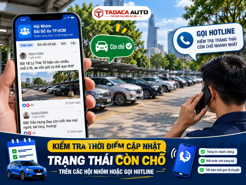 Kiểm tra thời điểm cập nhật trạng thái còn chỗ