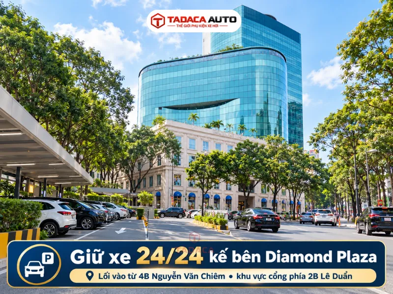 Giữ xe 24/24 kế bên Diamond Plaza