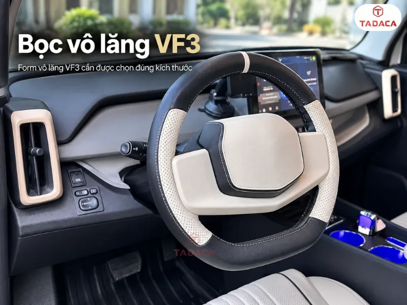 Form vô lăng VF3 cần được chọn đúng kích thước