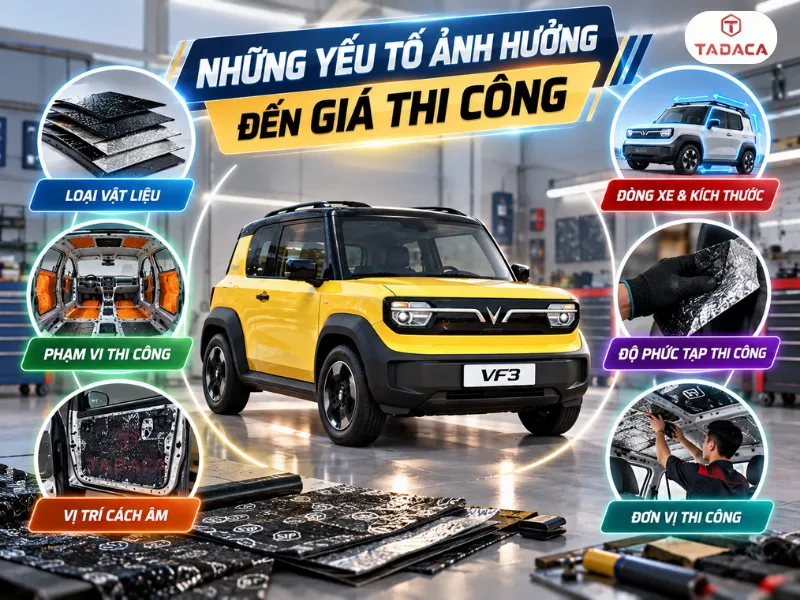 Những yếu tố ảnh hưởng đến giá thi công cách âm vf3