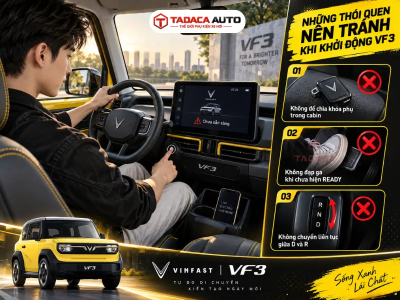 Những thói quen nên tránh khi khởi động VF3 
