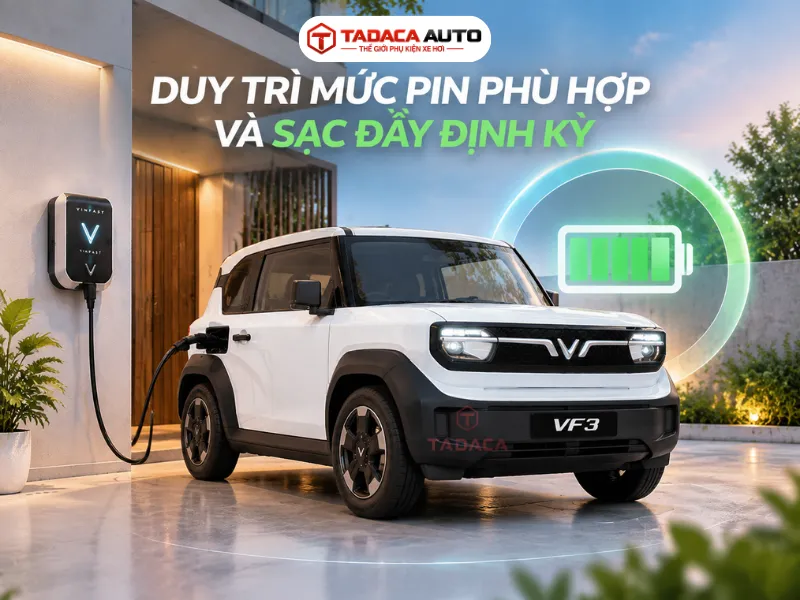 Duy trì mức pin phù hợp và sạc đầy định kỳ