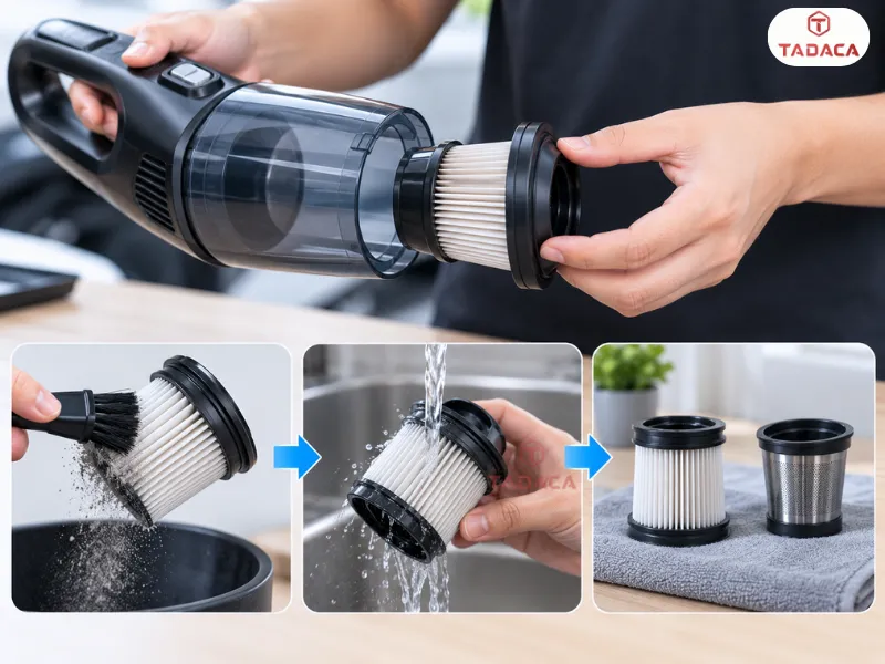 Cách vệ sinh và bảo quản máy hút bụi ô tô sau khi sử dụng