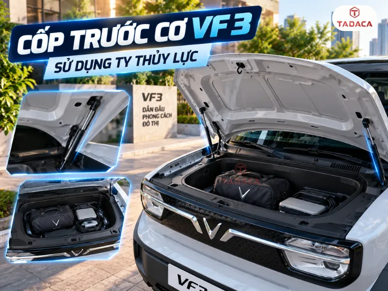 Cốp cơ VF3 sử dụng ty thủy lực