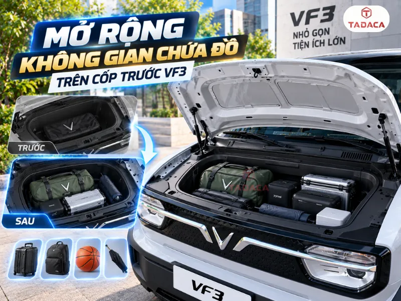 Mở rộng không gian chứa đồ trên VF3