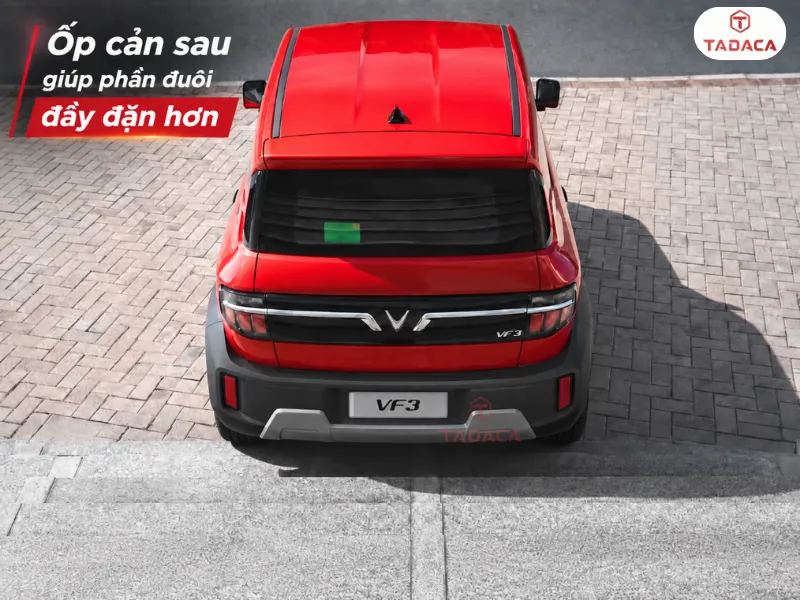 Ốp cản sau giúp phần đuôi đầy đặn hơn