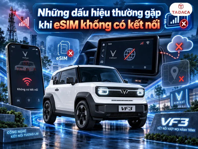 Những dấu hiệu thường gặp khi eSIM không có kết nối