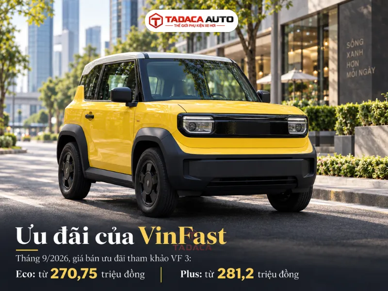 Ưu đãi của VinFast tác động trực tiếp đến tổng tiền nhận xe