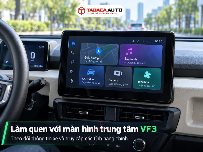Làm quen với màn hình trung tâm