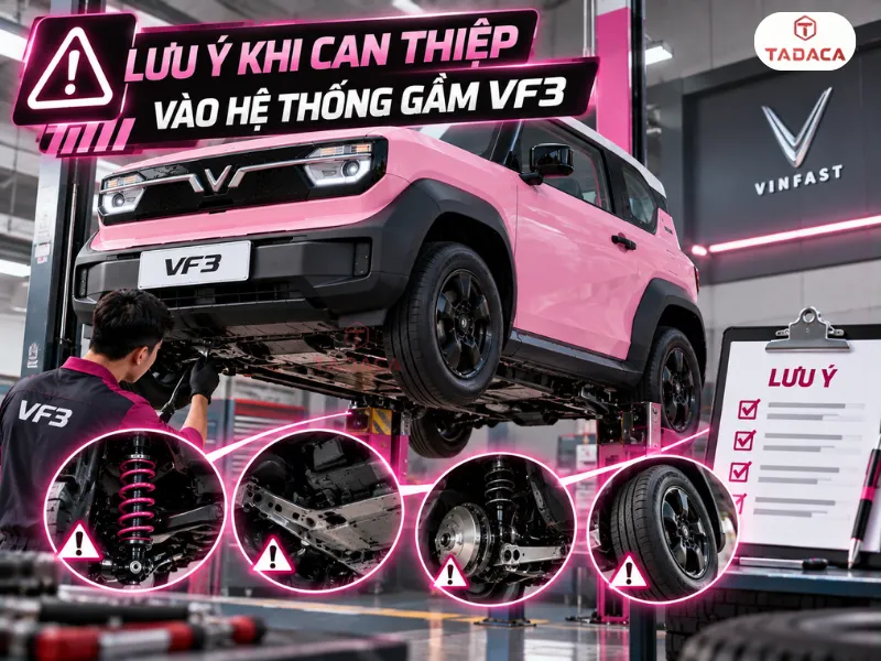 Lưu ý khi can thiệp vào hệ thống gầm VF3