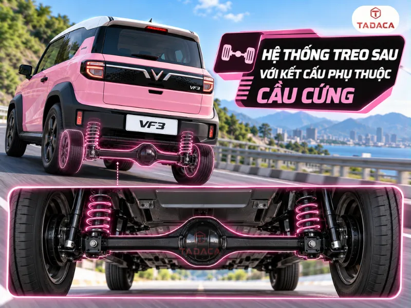 Hệ thống treo sau với kết cấu phụ thuộc