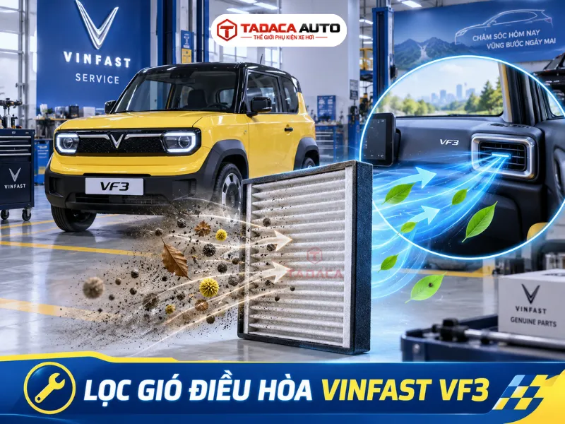 Vai trò của lọc gió điều hòa trên VinFast VF3 