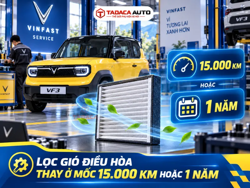 Lịch thay lọc gió VF3 và các dấu hiệu cần kiểm tra sớm  
