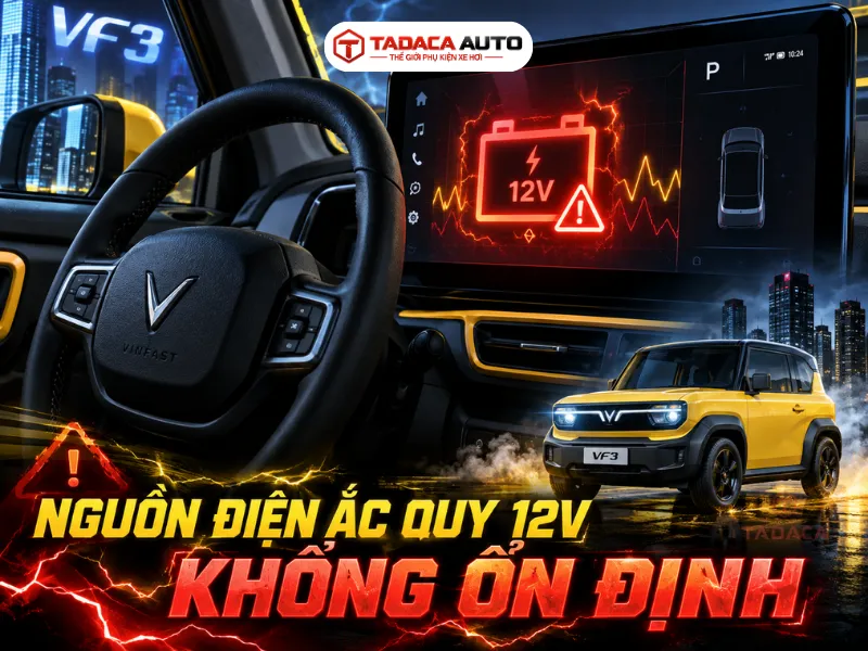 Nguồn điện ắc quy 12V không ổn định
